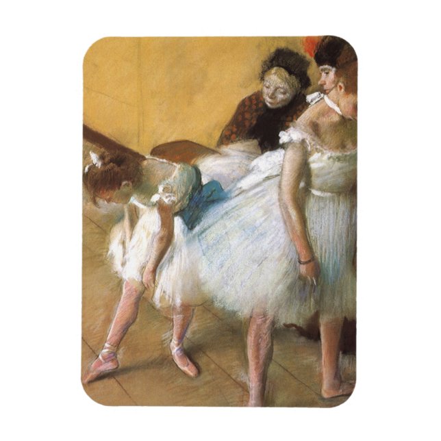 Dance Examination by Edgar Degas, Vintage Ballet Magnet (Vertical)