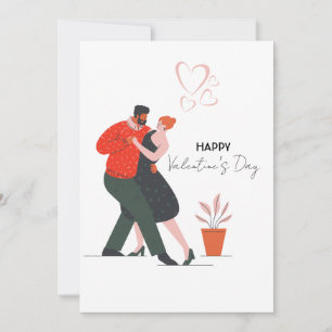 Dance Figure Valentine's Day Holiday Card