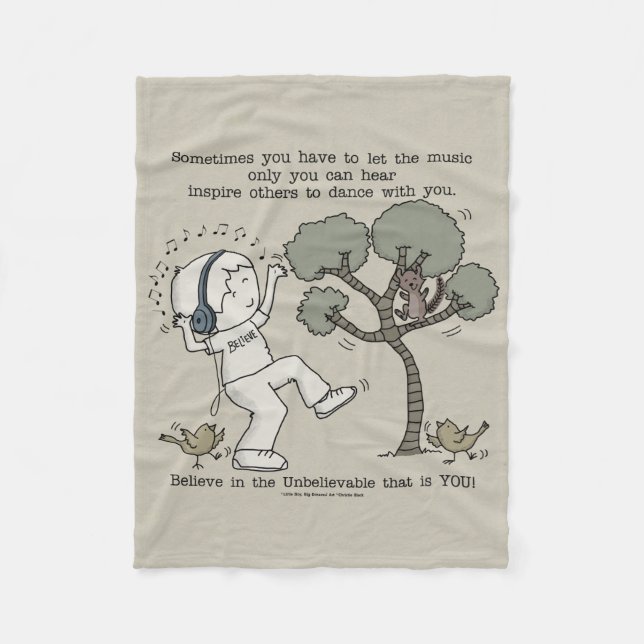 Dance Fleece Blanket (Front)