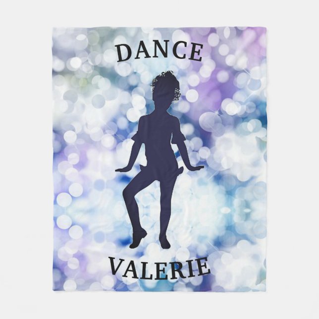 Dance Fleece Blanket w/ Her Name (Front)