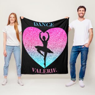 Dance Fleece Blanket w/ Personalised Name