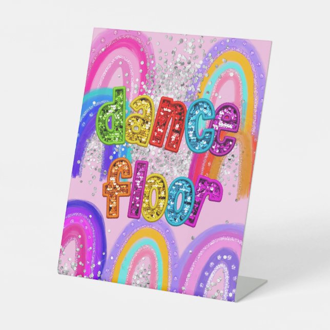 Dance Floor Pedestal Sign (Front)