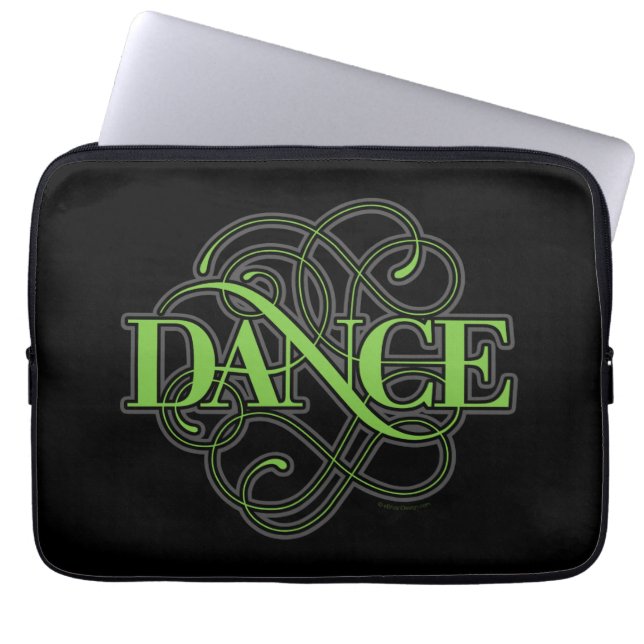 Dance Flourish Laptop Sleeve (Front)