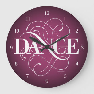 Dance Flourish Large Clock
