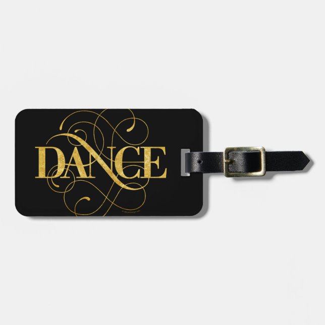 Dance Flourish Luggage Tag (Front Horizontal)