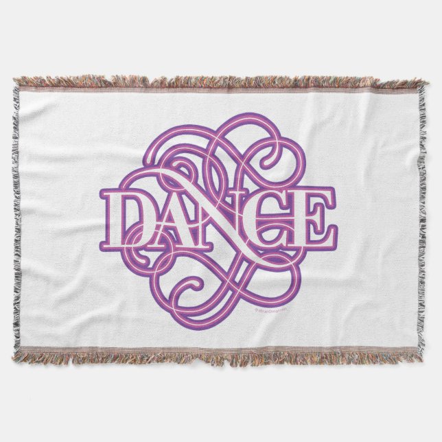 Dance Flourish Throw Blanket (Front)