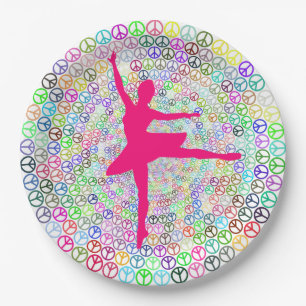 Dance for Peace Paper Plate