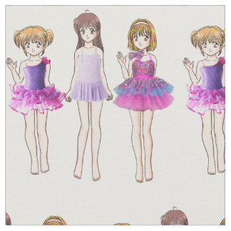 Dance girls fabric