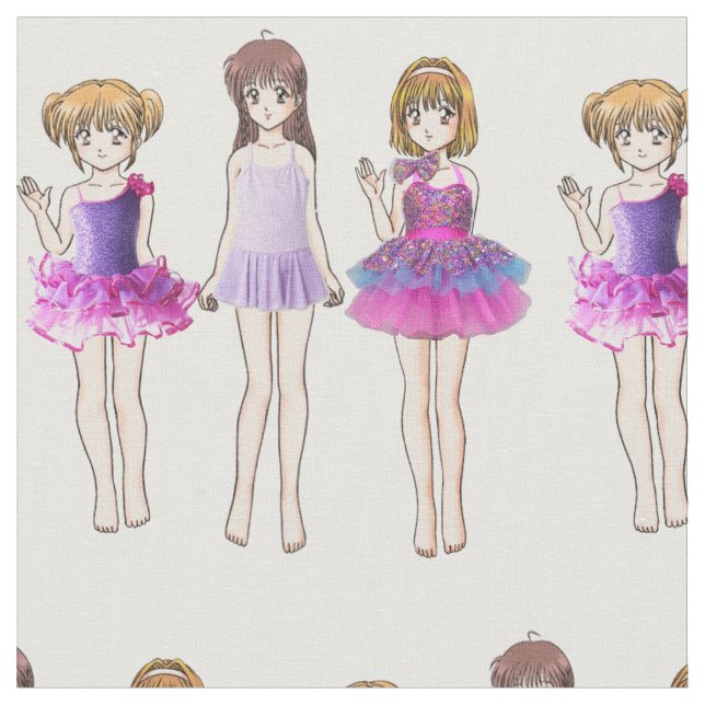 Dance girls fabric (Close Up)