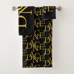 Dance! (Gold) Bath Towel Set