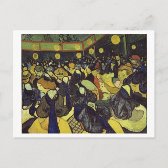 Dance Hall in Arles Van Gogh Fine Art Postcard (Front)