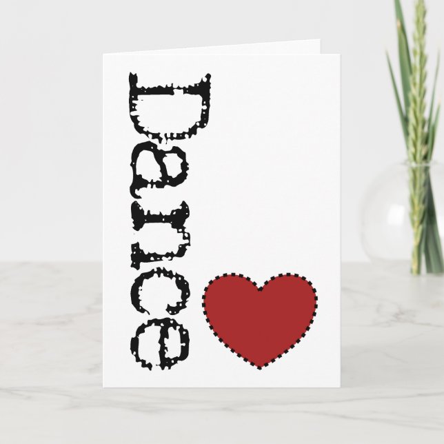Dance Heart Greeting Card (Front)