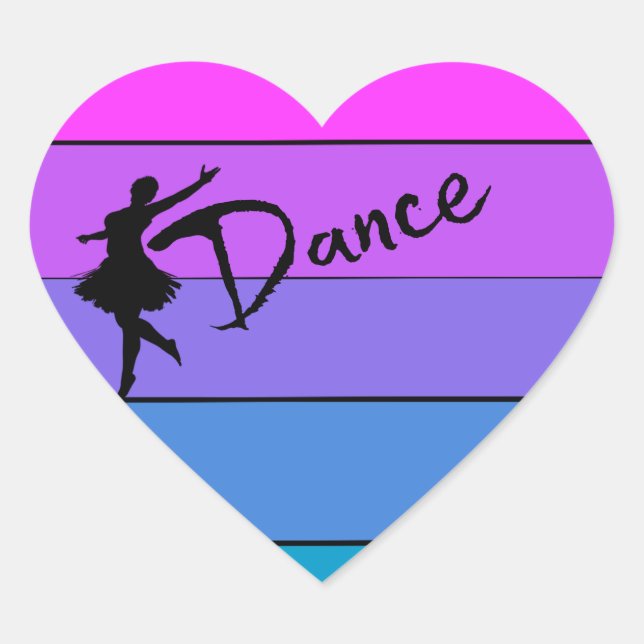Dance Heart Stickers (Front)
