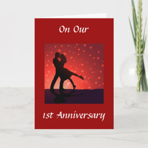 DANCE/HOLD U IN ARMS 1st ANNIVERSARY Card