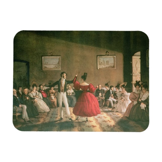 Dance in a Salon in Buenos Aires, c.1831 (w/c on p Magnet (Horizontal)