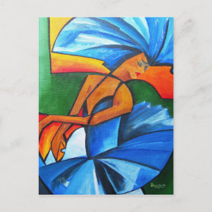 Dance in blue 2008 postcard
