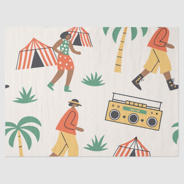 Dance in summer tissue paper (Front)