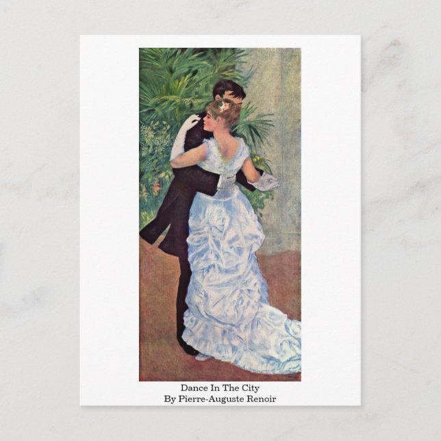Dance In The City By Pierre-Auguste Renoir Postcard (Front)