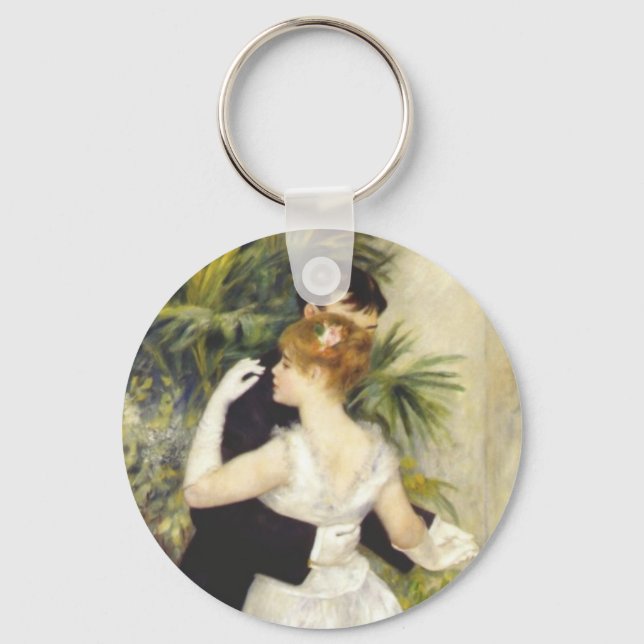 Dance in the City by Renoir Key Ring (Front)