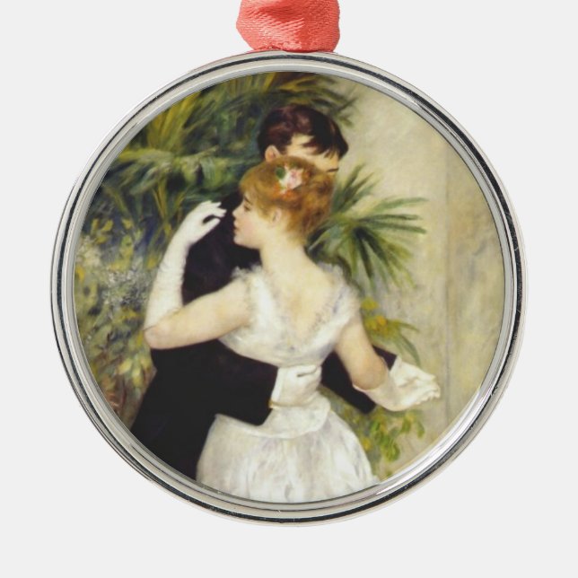 Dance in the City by Renoir Metal Tree Decoration (Front)