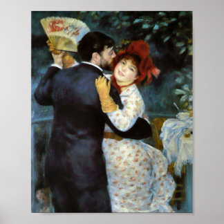 Dance in the country by Pierre-Auguste Renoir Poster