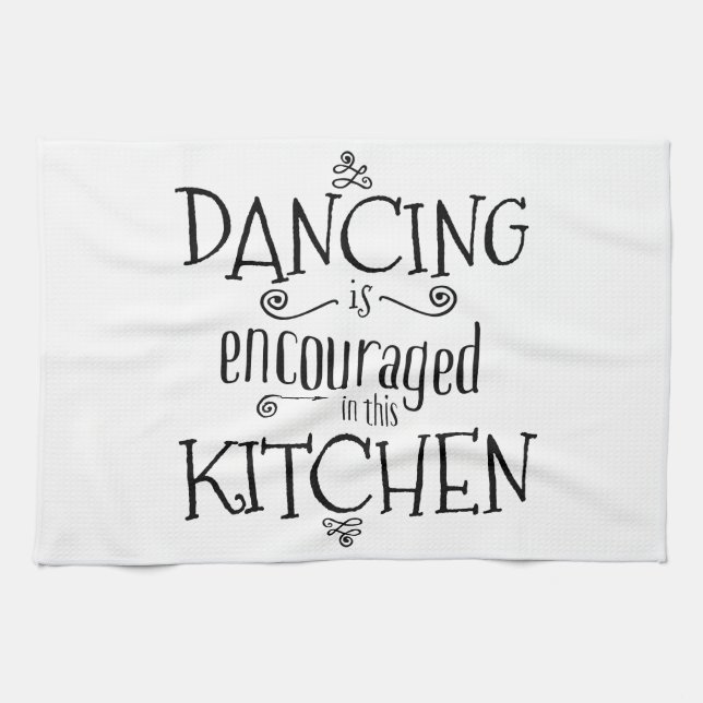 Dance in the kitchen - towel (Horizontal)