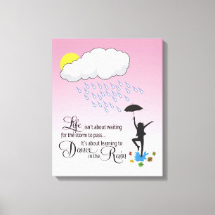 Dance in the Rain Canvas Print