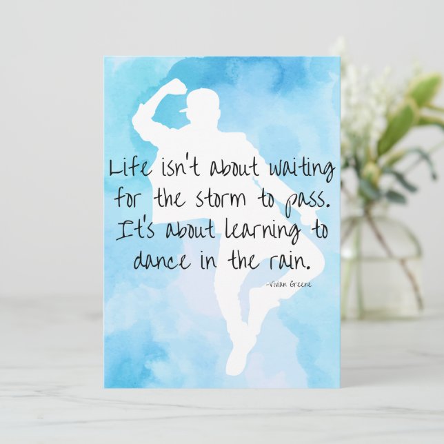 Dance in the Rain Card Graduate Vivian Greene (Standing Front)