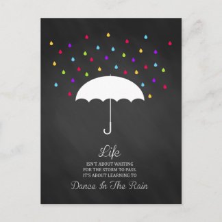 Dance in the Rain Inspirational Postcard