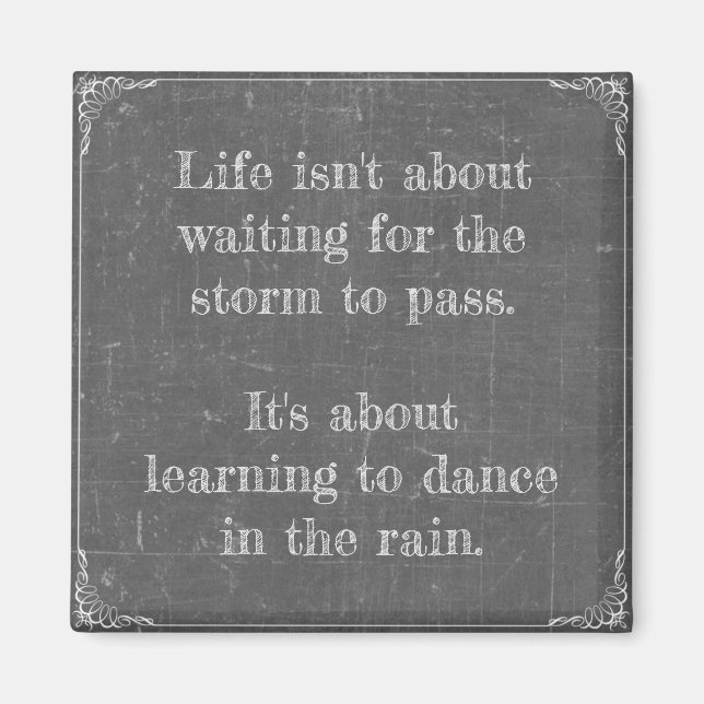 Dance in the rain magnet (Front)