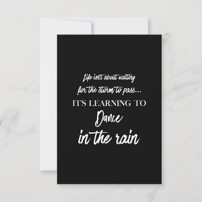 dance in the train thank you card (Front)