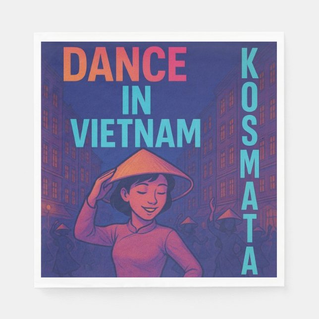 Dance in Vietnam - Serviette Napkin (Front)