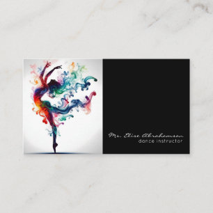 Dance Instructor Ballet Ballerina Teacher Business Card