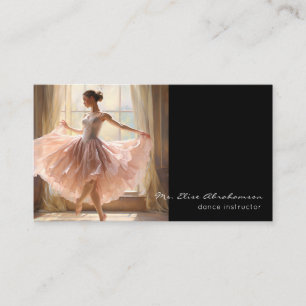 Dance Instructor Ballet Ballerina Teacher Business Card