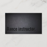 Dance instructor Bold Minimalist