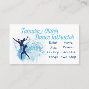 Dance Instructor Business Card