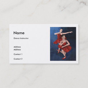 Dance Instructor Business Card