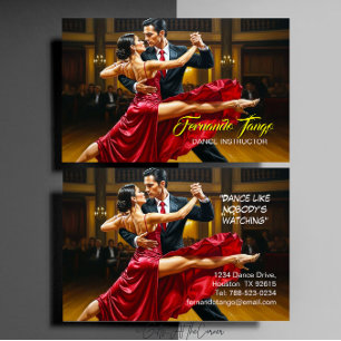 Dance Instructor  Business Card