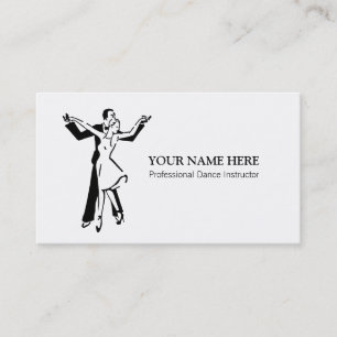 Dance Instructor Business Card Template