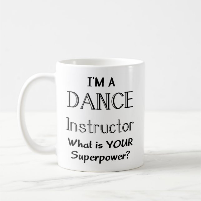 dance instructor coffee mug (Left)