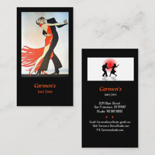 Dance Instructor Dance Studio Business Card