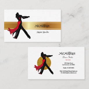 Dance Instructor Dance Studio Business Cards