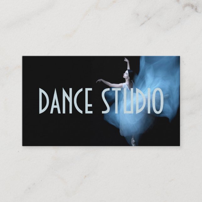 Dance Instructor Studio Lessons Ballet Business Card (Front)