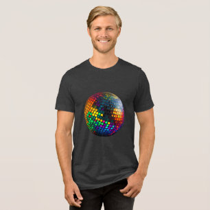 Dance into Nostalgia with the Retro Cosmic Groove Tri-Blend Shirt