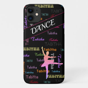 Dance iPhone Case with Personalized Name All Over