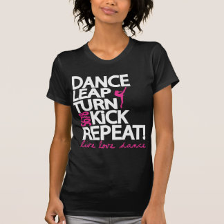 Dance Leap Turn Kick Repeat Dancer V Neck Shirt