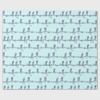 Dance Lessons Wrapping Paper (Blue)