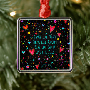 Dance Like Frosty ‘Inspirivity’ Metal Tree Decoration