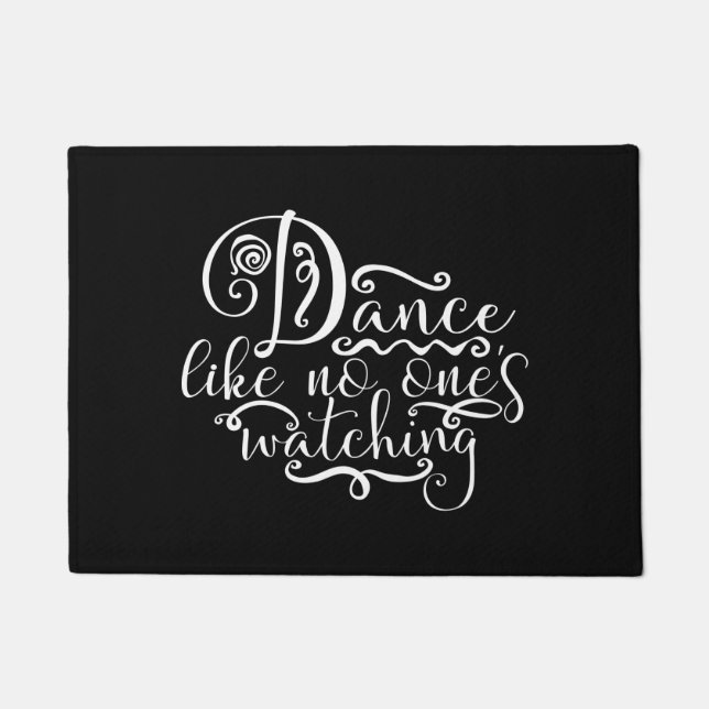 Dance Like No Ones Watching Dancing Bears Doormat (Front)