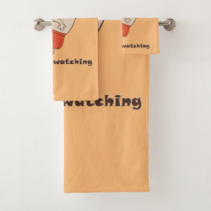 Dance like nobody is watching Pug Girl   Bath Towel Set